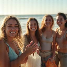 Community marine cleanup event